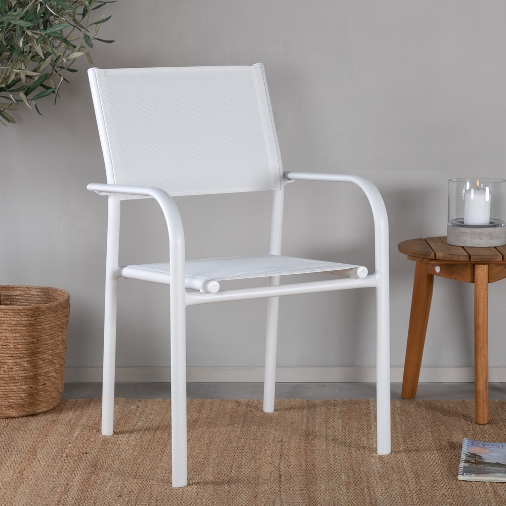 Santorini matstol - Vit