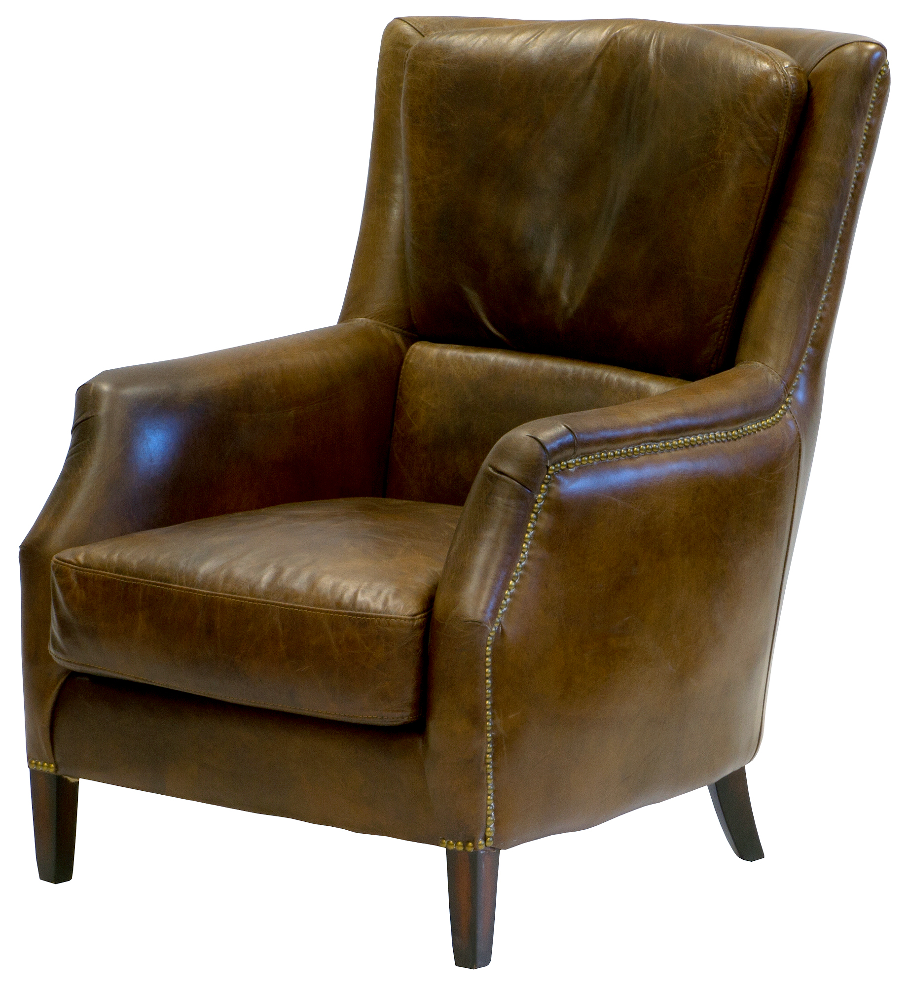 Baker f�t�lj - Antikbrunt skinn