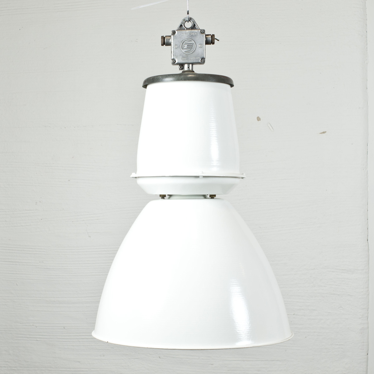 Industri taklampa vintage - Vit