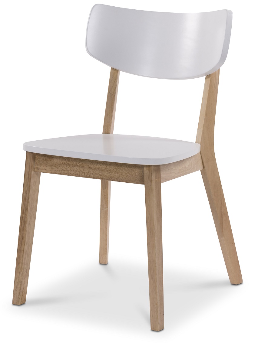 Nordkap stol - Vit/ljus ek Nordkap stol - Vit/ljus ek