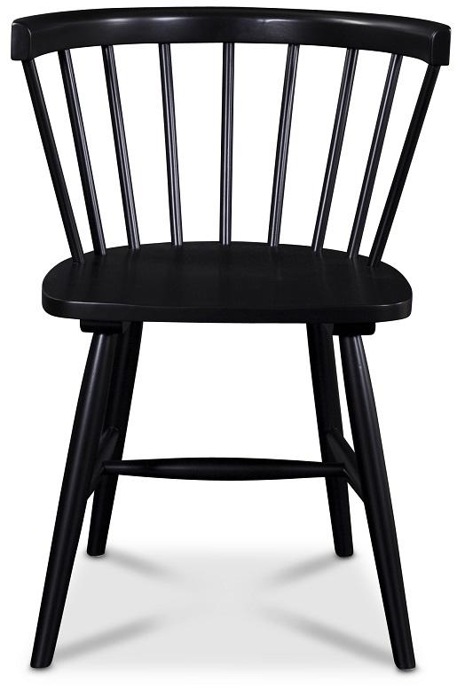 Pinnstol Asta karmstol - Svart