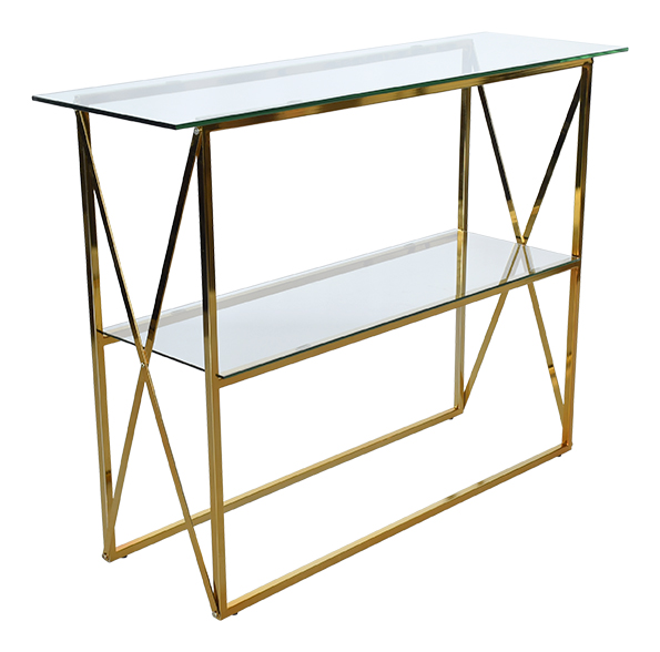 Cross konsolbord 110 x 35 cm - M�ssing