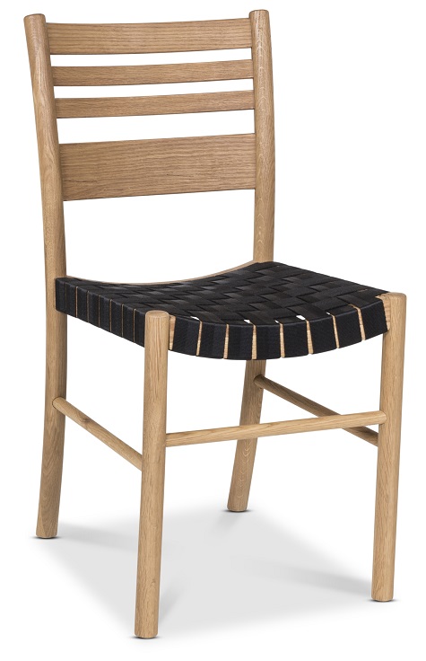 Sixten matstol - Ek/Svart sadelgjord