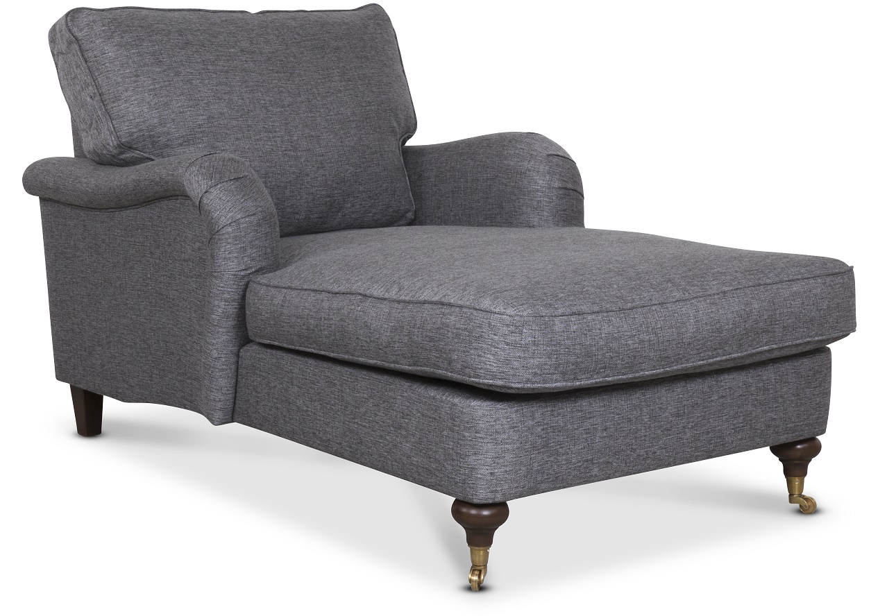 Howard Watford Deluxe Divan fauteuil in grijze stof