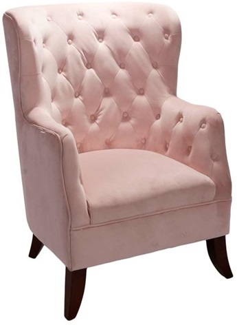 Chesterfield F�t�lj Sir Nelson - Rosa Sammet