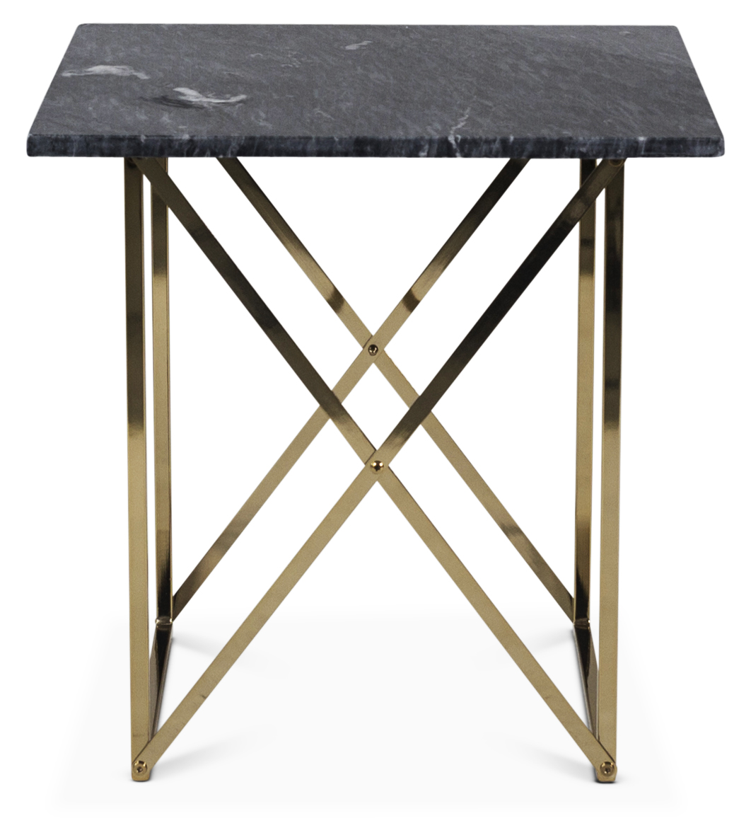 Paladium Lampbord 55 x 55 cm - M�ssing / Gr� marmor