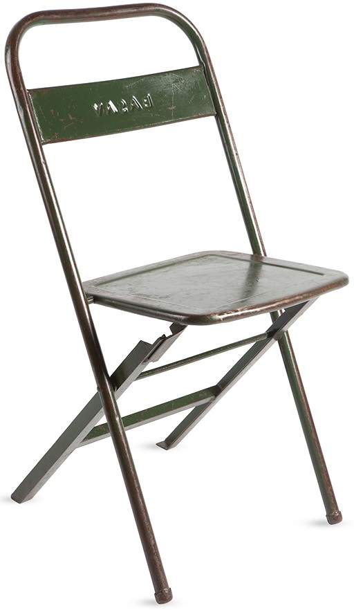 Vintage James klappstol i pl�t - Gr�n