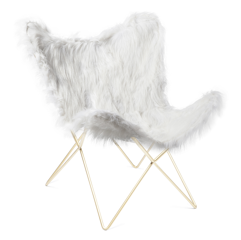 Fladdermusf�t�lj Trendens - Vit fuskp�ls / M�ssing