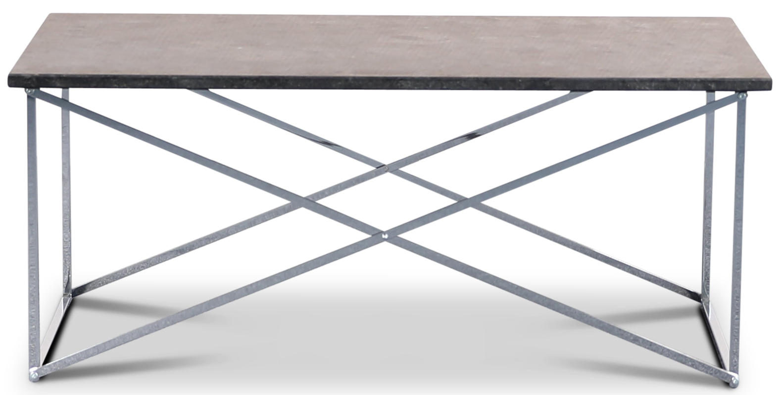 Granit soffbord 110x60 cm - Donau Granit & underrede Paladium krom