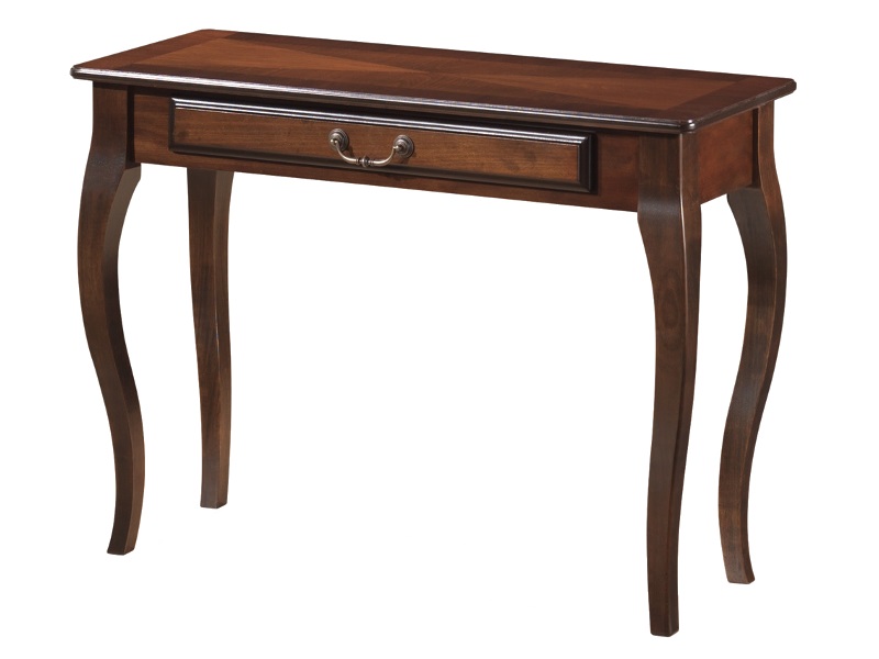 Consoletafel donker notenhout 104 cm breed - Mozart