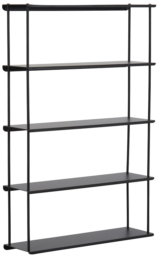 Elliot hylla i pl�t H64 cm - Svart