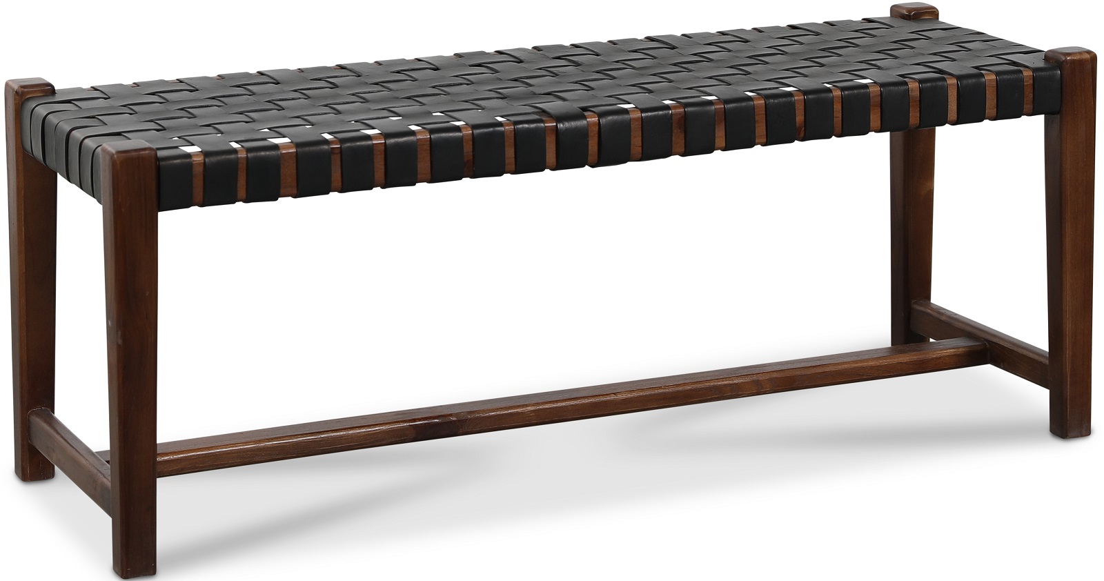 Porto sittbänk - Svart / Teak Porto sittbänk - Svart / Teak