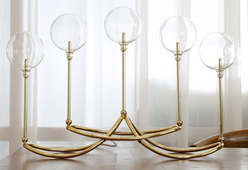 Globe ljusstake Bordslampa B56 - M�ssing