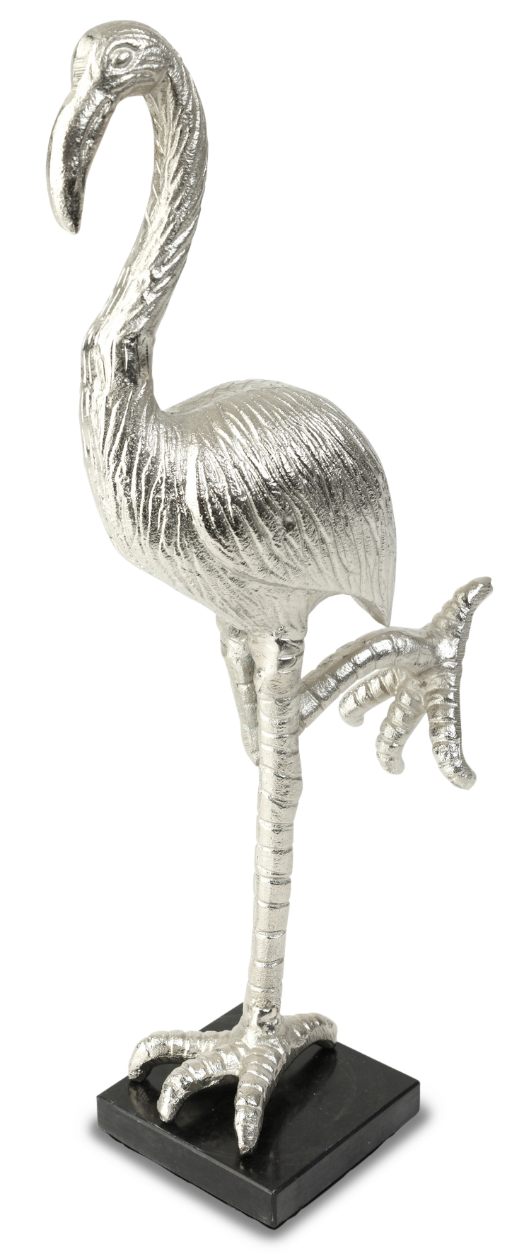 Staty Flamingo H47- Silver