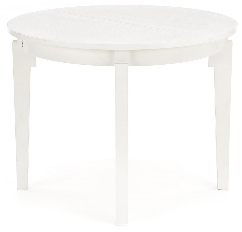 Daly ronde eettafel uitschuifbaar 100-200 cm - Wit gebeitst fineer Daly ronde eettafel uitschuifbaar 100-200 cm - Wit gebeitst fineer