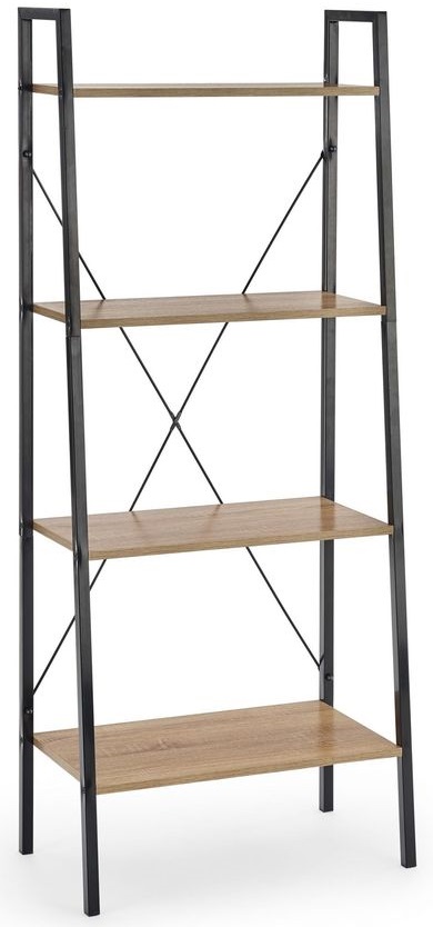 Perlie boekenkast - Sonoma eiken/zwart