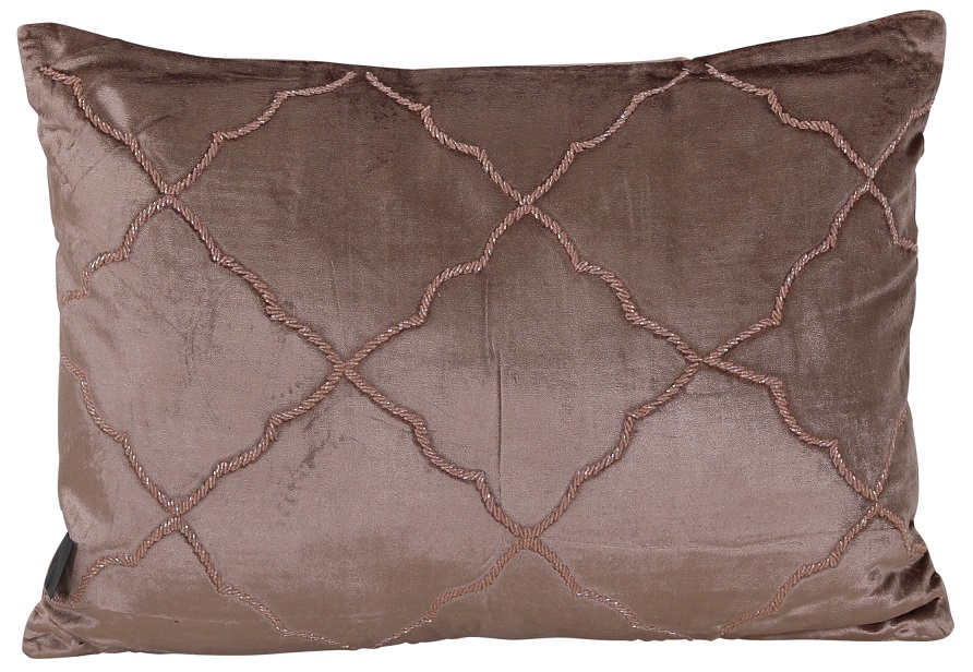 Konvalj prydnadskudde avlång - Beige (Viscose) / Paljetter Konvalj prydnadskudde avlång - Beige (Viscose) / Paljetter