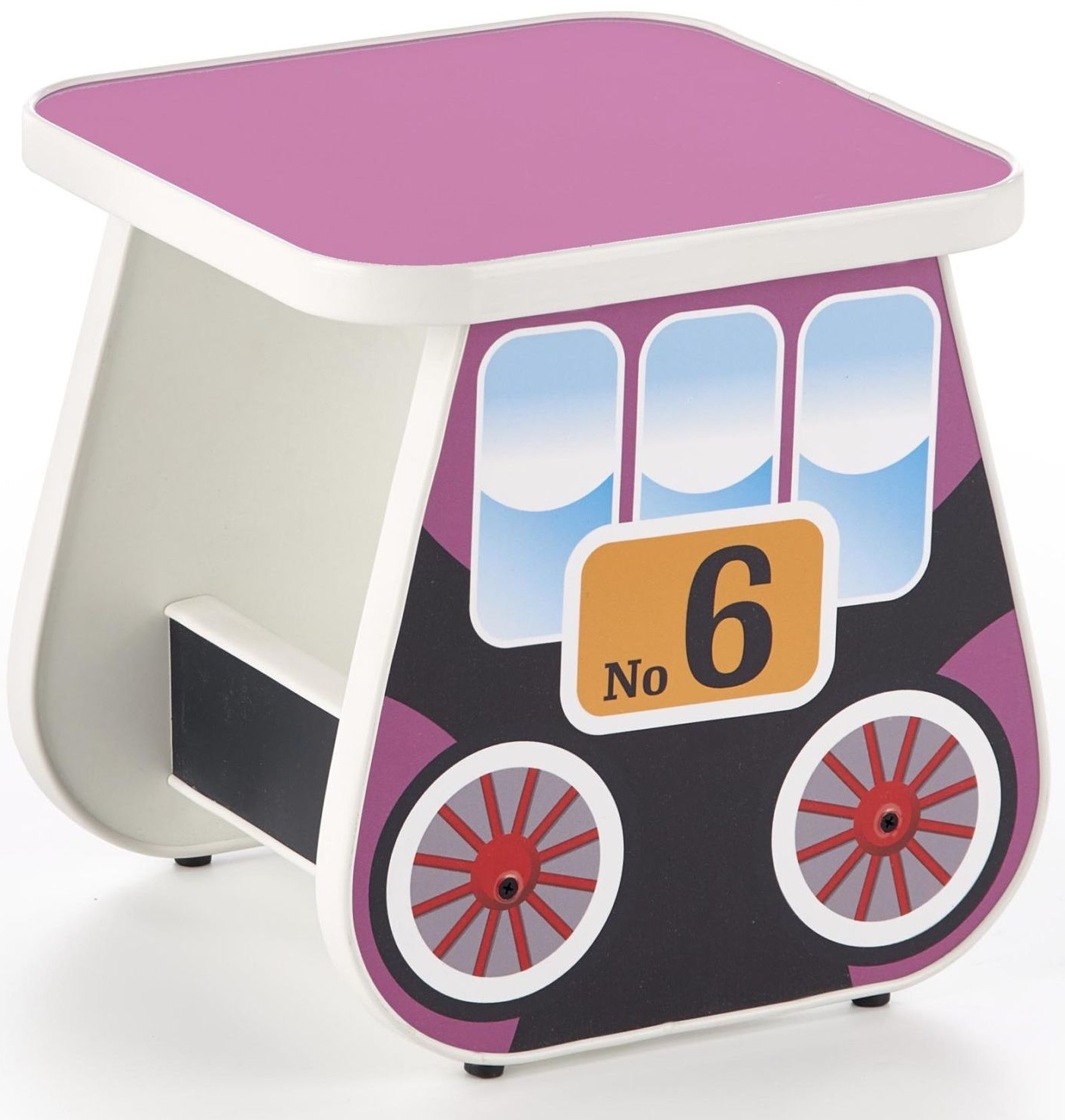 Tuffe barnbord 31x31 cm - Rosa