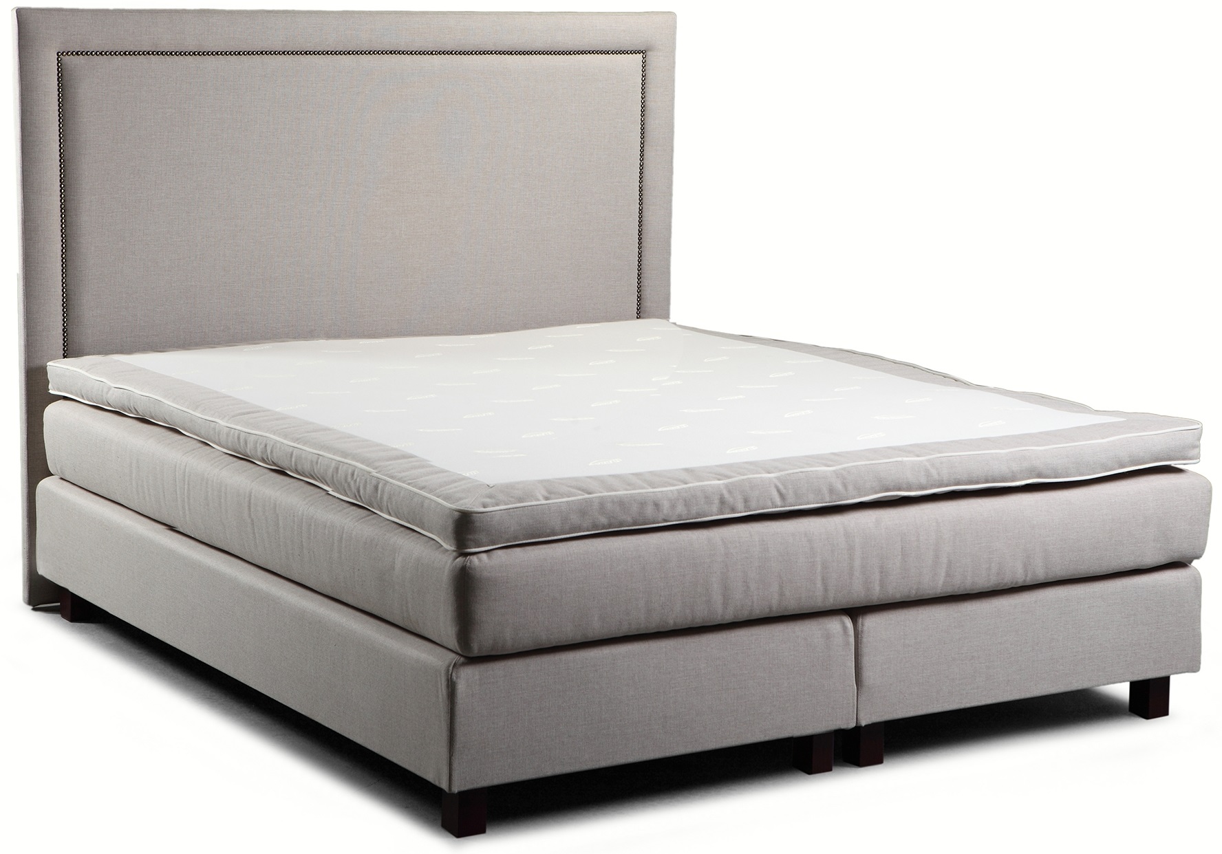 Borneo hoofdbord met klinknagels - Optionele maat en bekleding