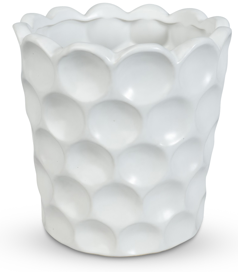 Kruka Cavity H20 cm - Vit