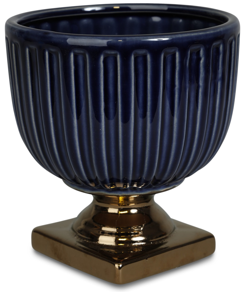 Kruka Grek p� fot H18,5 cm - Bl�