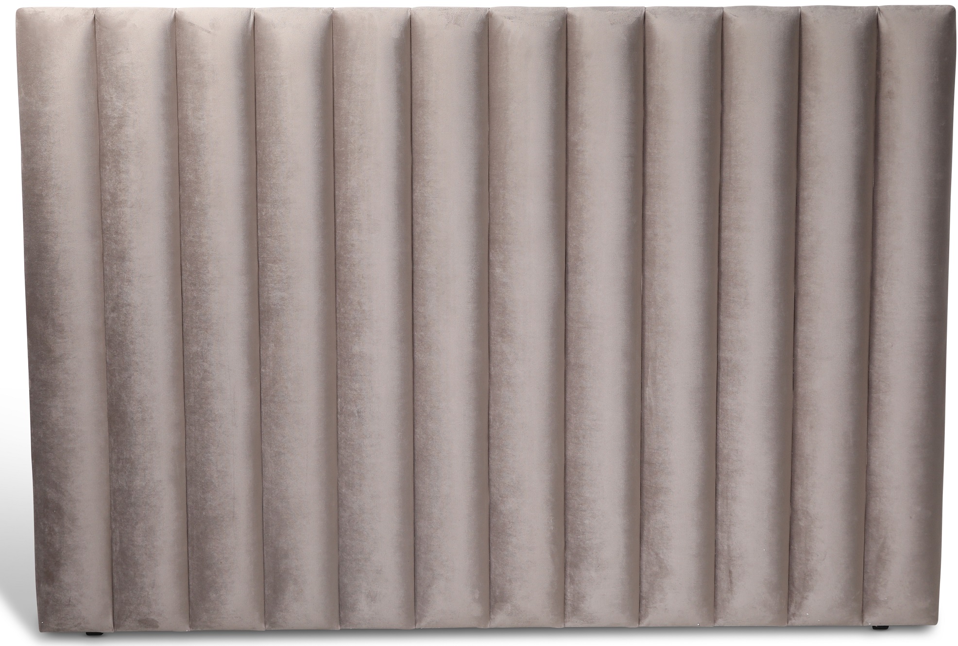 Pernilla hoofdbord grijsbeige (Velvet) - Elke breedte