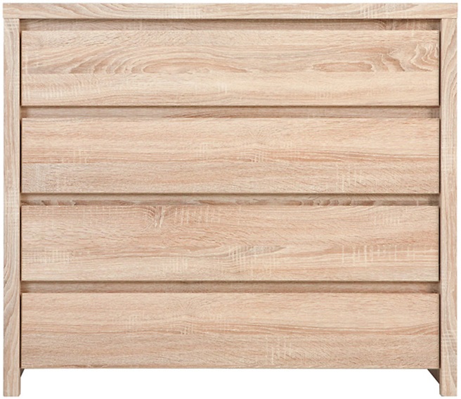 Filippa ladekast - Licht eiken + Meubelpoten