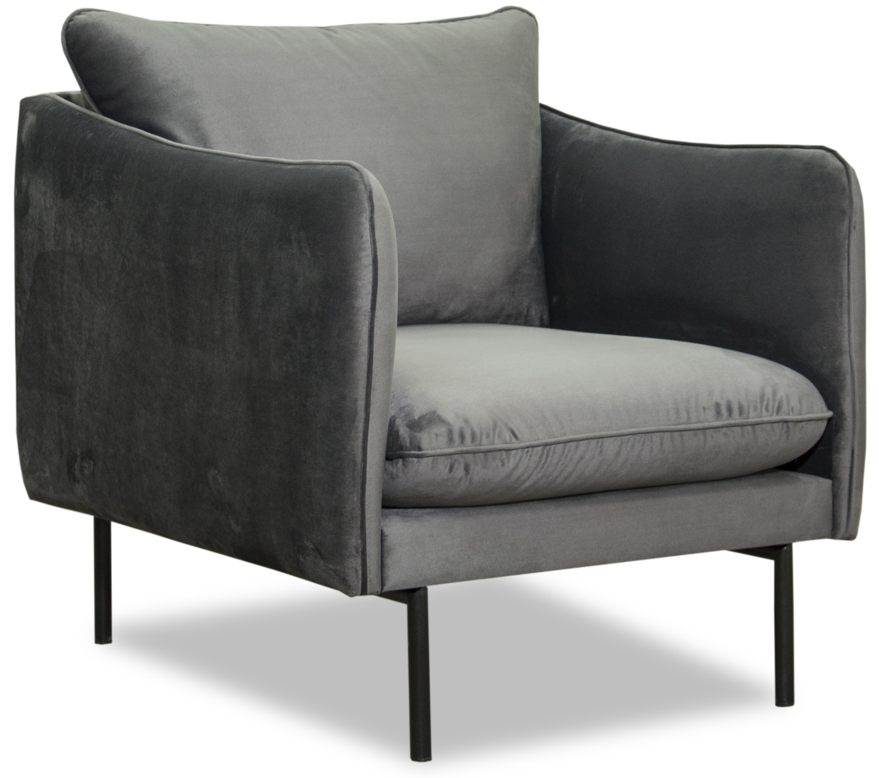 Bj�rndal fauteuil - Grijs fluweel