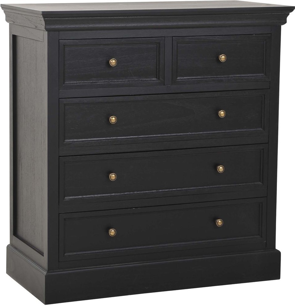 Ladekast zwart - Bristol + Meubelpoten