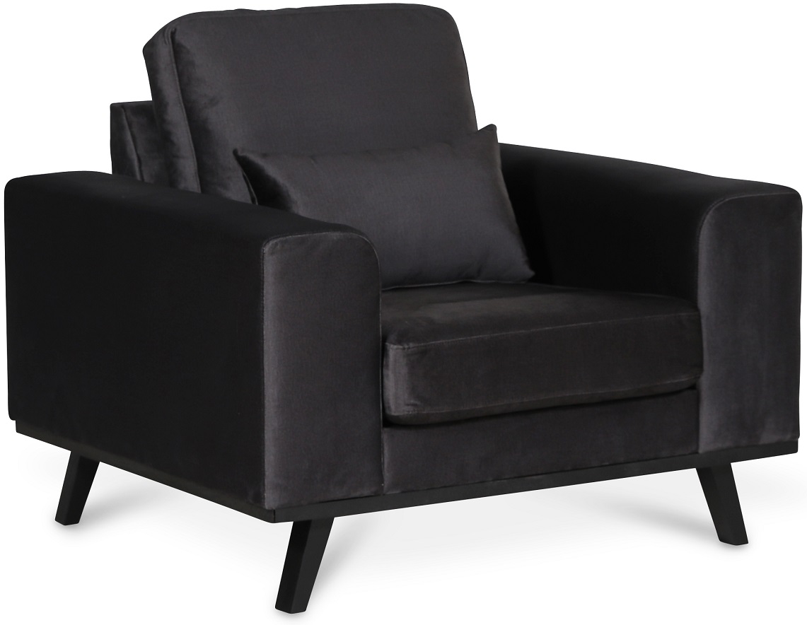 Ranger fauteuil - Antracietgrijs (fluweel)