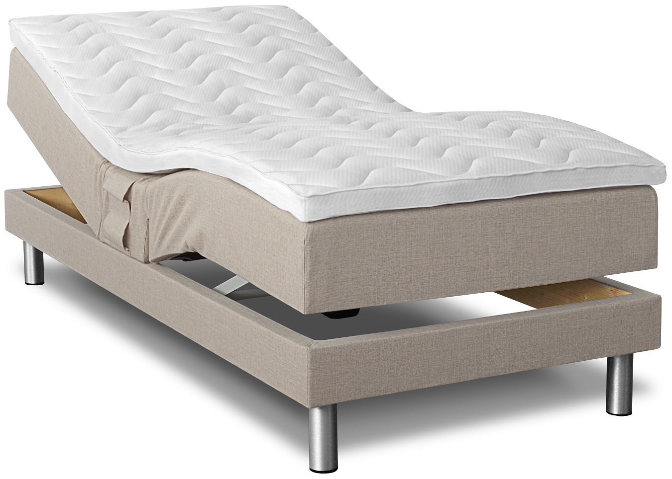 Comfort verstelbaar bed (zand) - Elke breedte