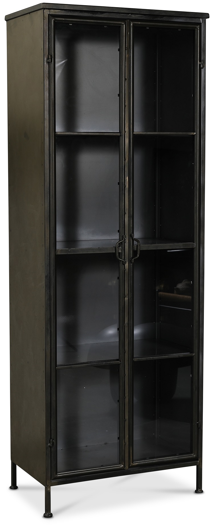 Industry vitrinsk�p i metall - Metall / Glas