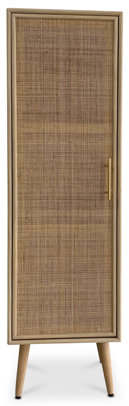 React rotan kast met messing handgrepen