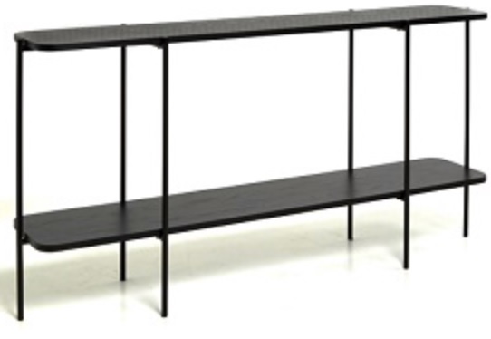 Novis konsolbord 150 cm - Svartbetsad ask