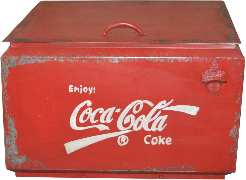 Coca Cola vintage f�rvaringsbox - Metall