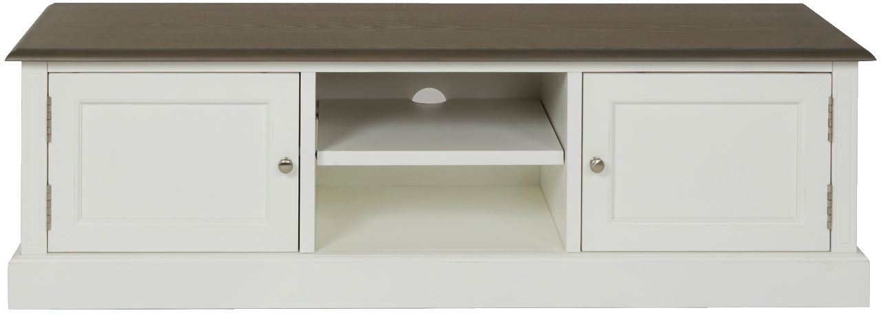 Viktoria tv-b�nk - Vit/vintage