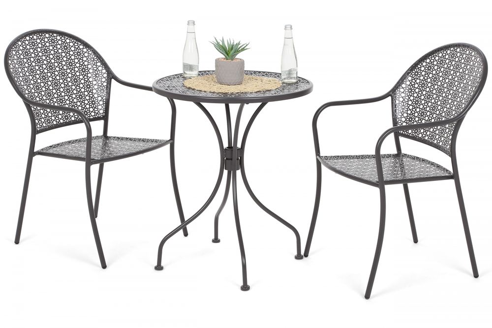 Cafégrupp Maja bord med 2st stolar - Grå Cafégrupp Maja bord med 2st stolar - Grå