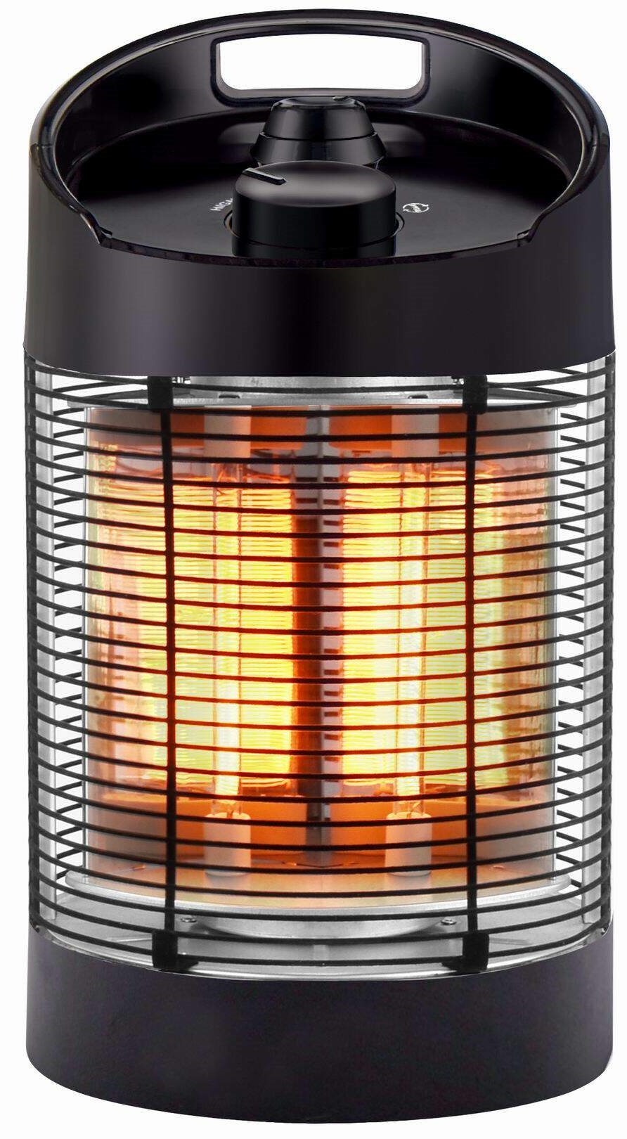 Heater terrassvärmare golvmodell ställbar - Svart Heater terrassvärmare golvmodell ställbar - Svart