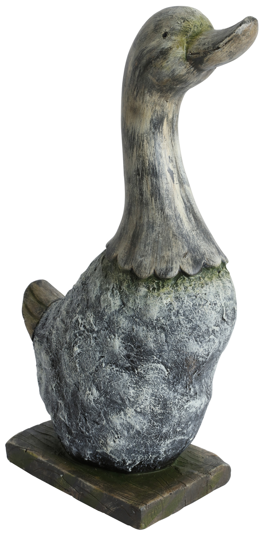 Tr�dg�rdskonst sittande Anka - H46 cm