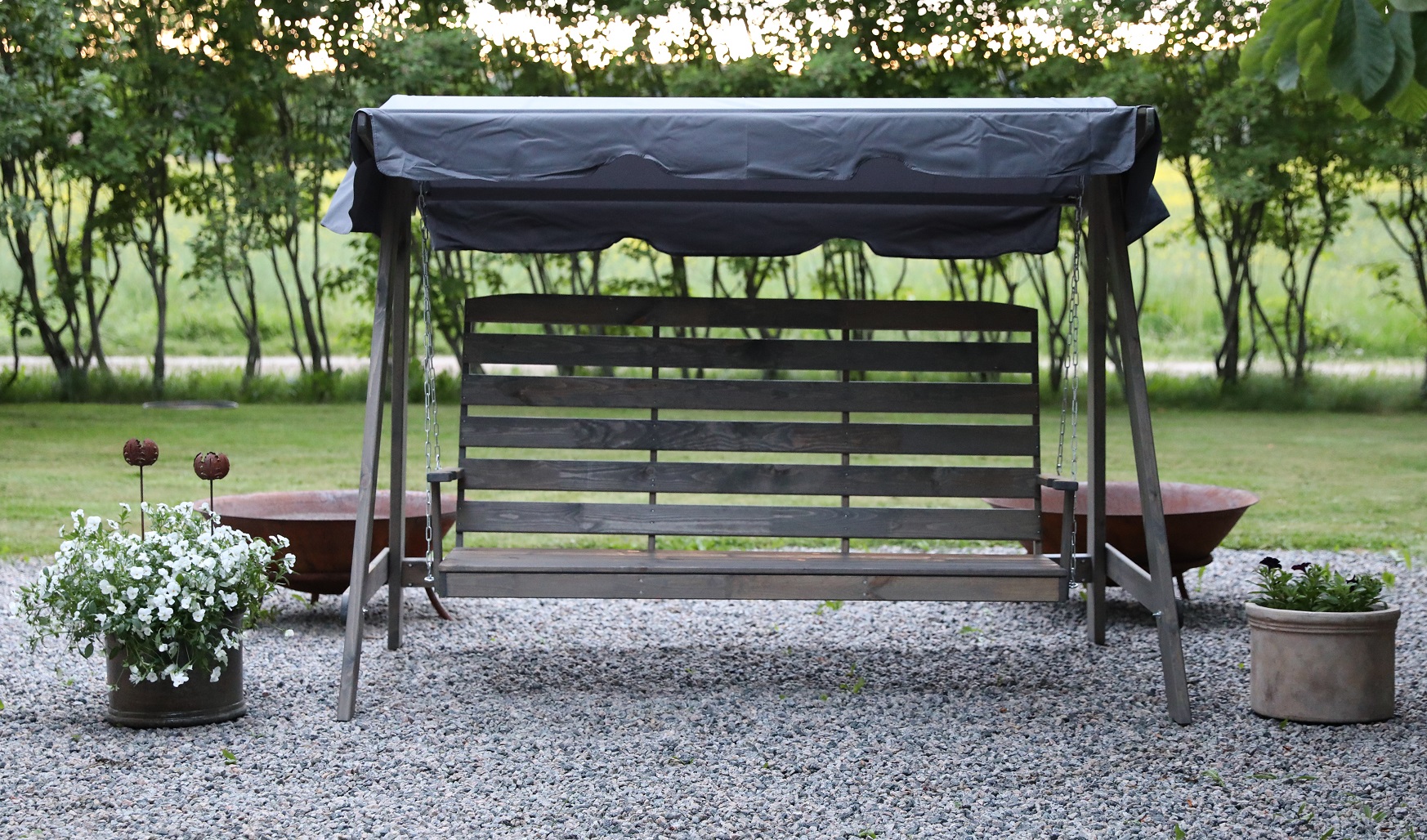 Hammock B�stad i furu - Gr� lasering