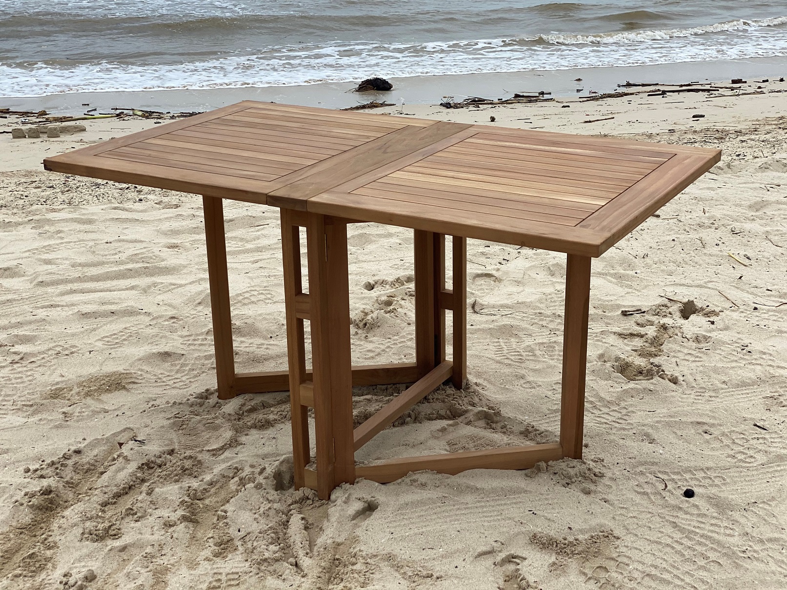 Salt� klaptafel 140 cm - Teak