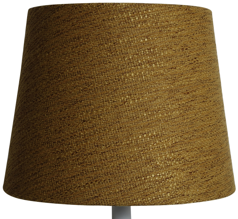 Rund lampskärm 22x28x22 cm - Guldbrun (grovt linne) Rund lampskärm 22x28x22 cm - Guldbrun (grovt linne)
