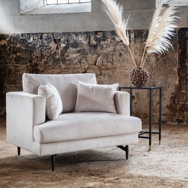 Hedlunda fauteuil - Beige corduroy