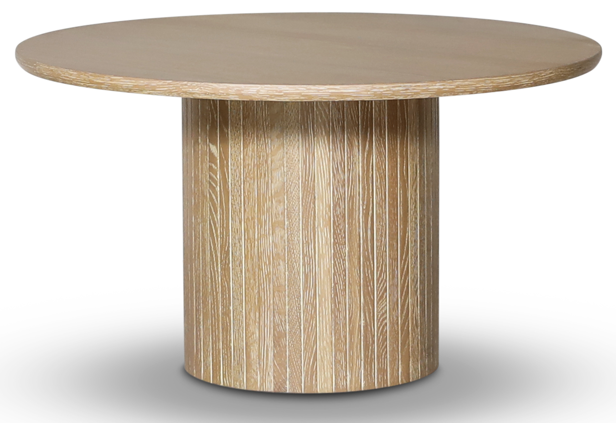 Nova soffbord Ø80 cm - Vitoljad ek Nova soffbord Ø80 cm - Vitoljad ek