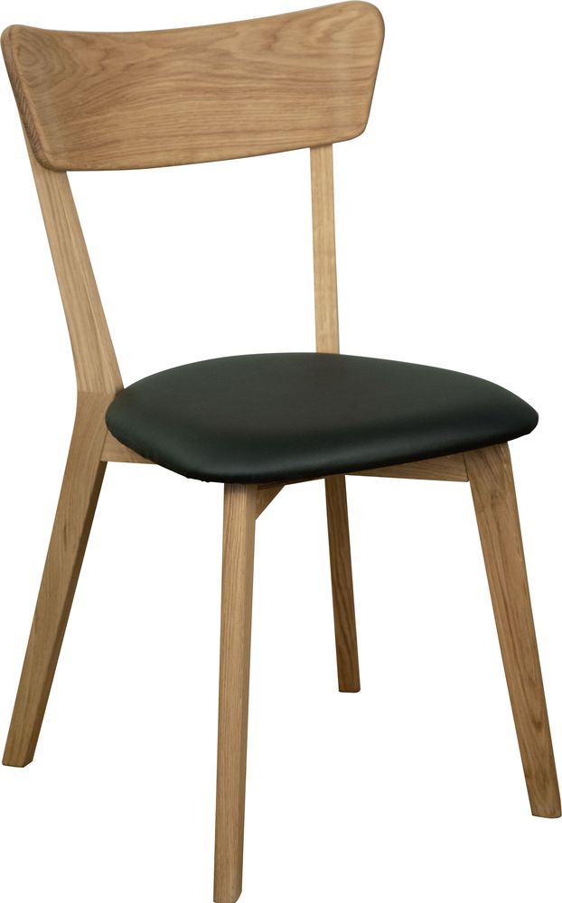 Eetkamerstoel zwart/eiken - Amino