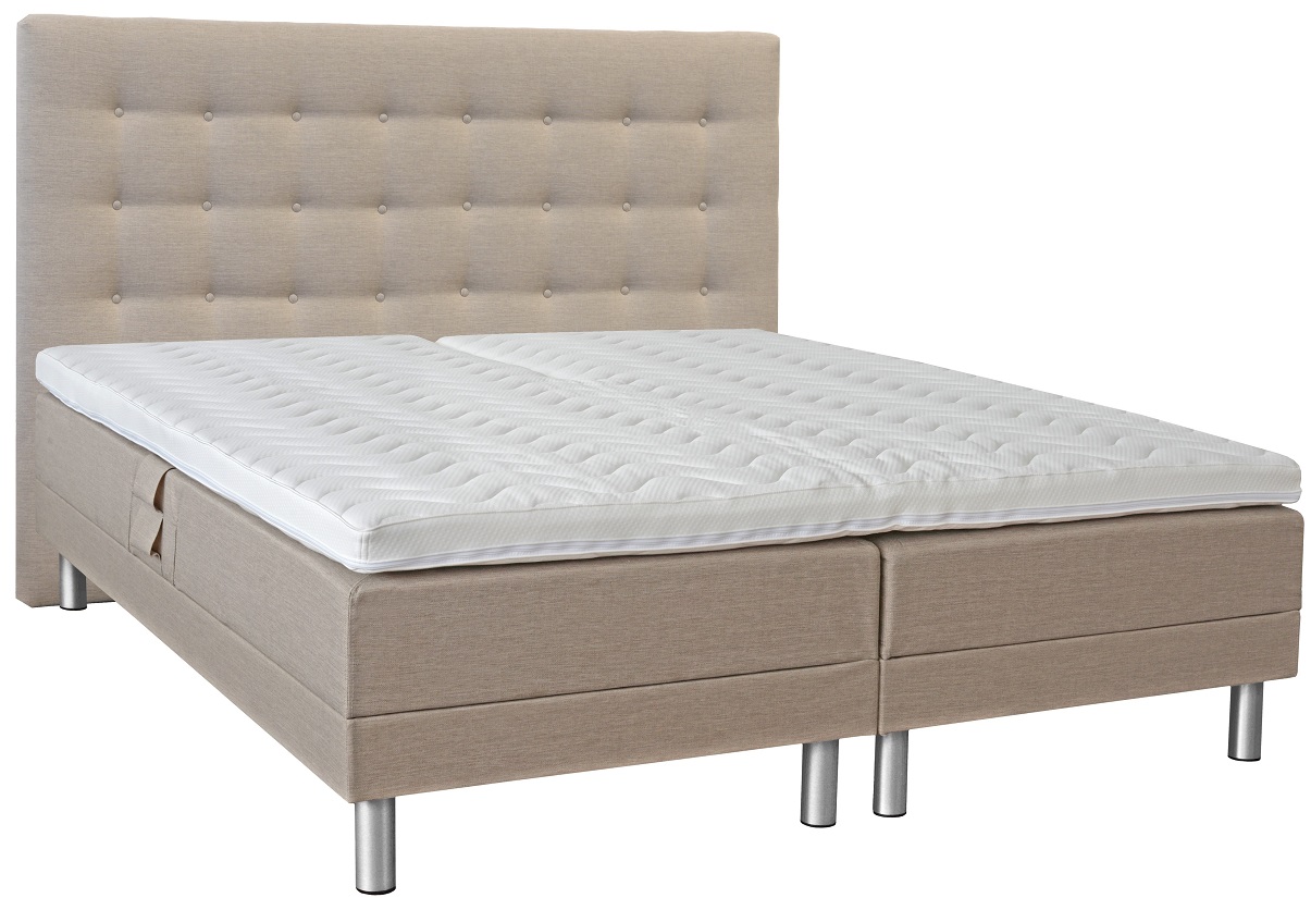 Comfortabel verstelbaar tweepersoonsbed met hoofdeinde - Elke kleur en breedte