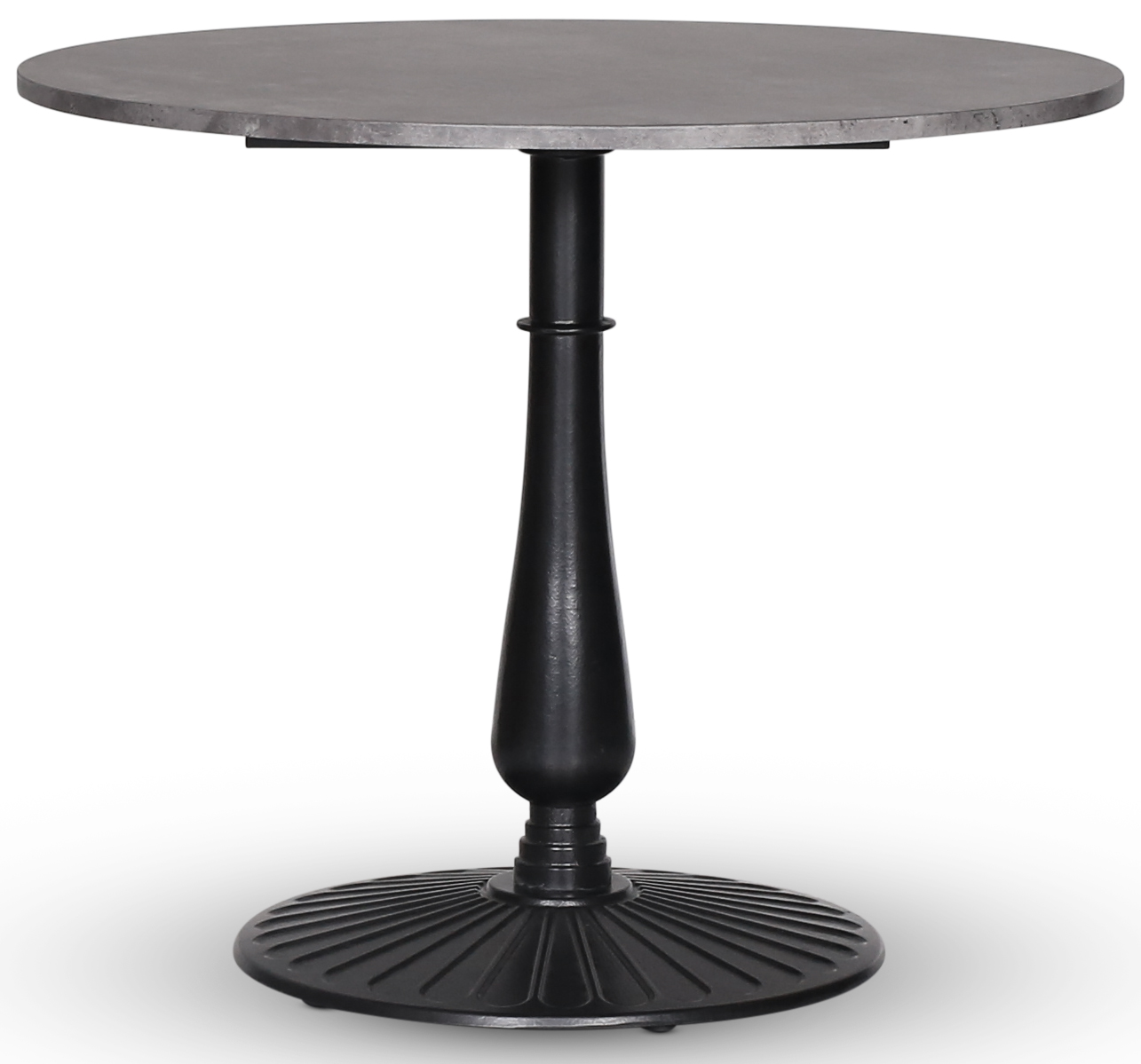 Mystery table ca. 90 cm - Lemmet zwart onderstel/betonimitatie