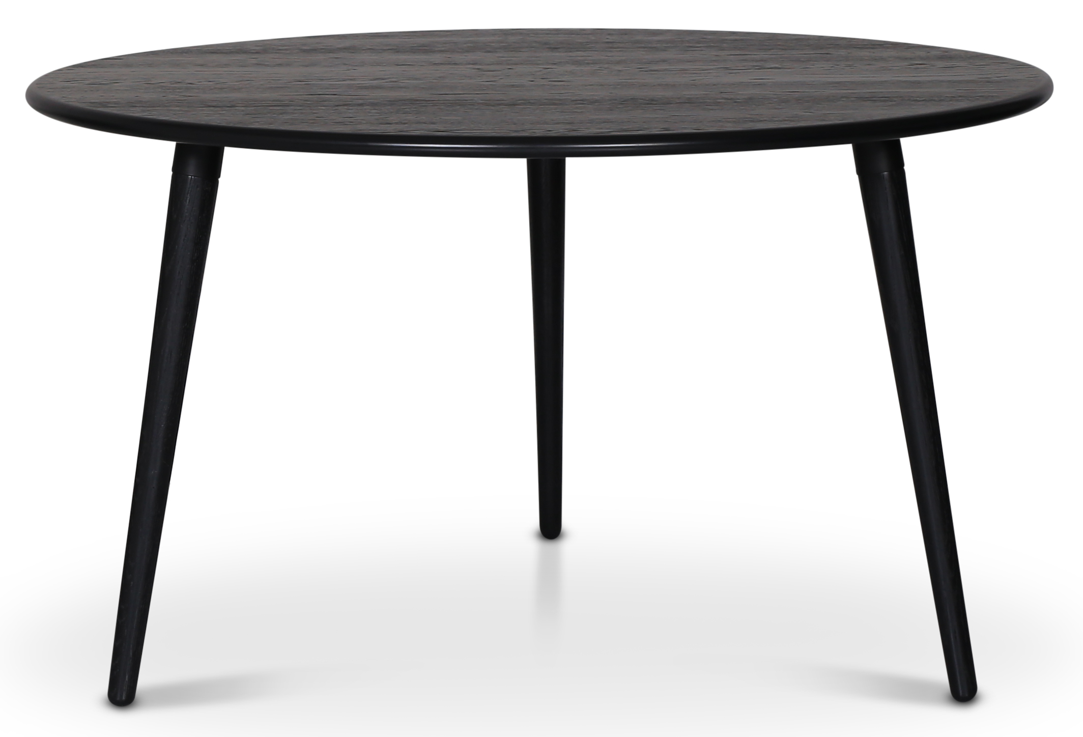 Eettafel rond zwart gebeitst eiken �130 cm - Omni