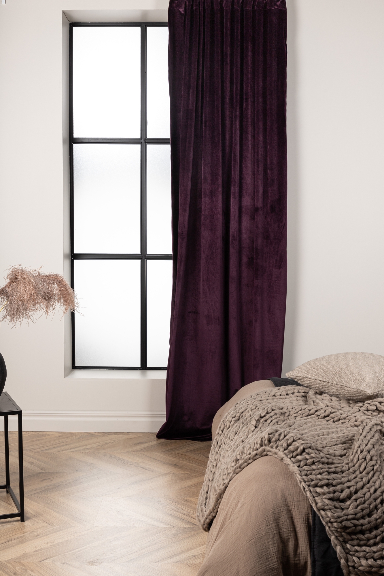 Magdalena gordijn 135x250 cm - Paars
