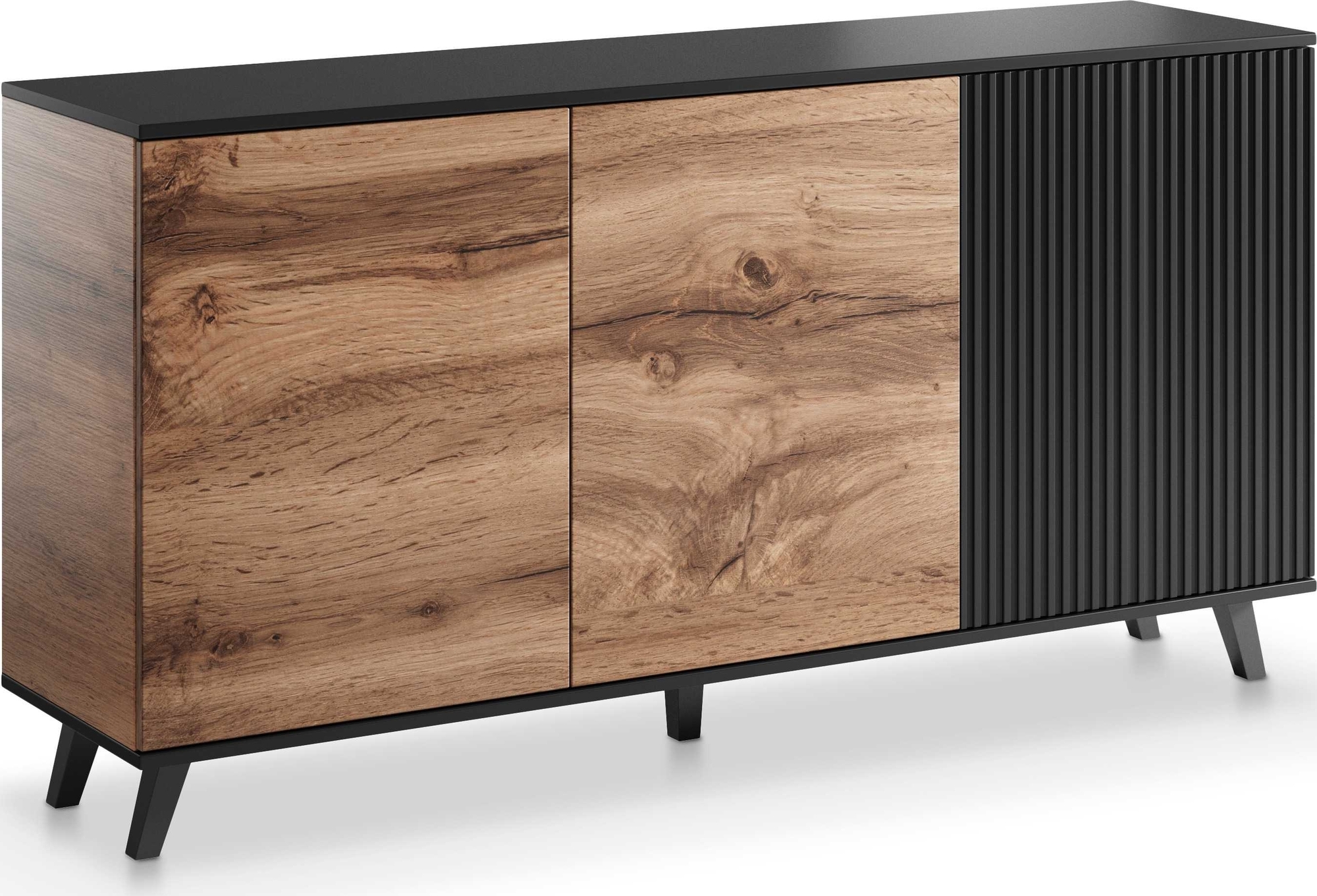 Fate dressoir - Wotan eiken/zwart